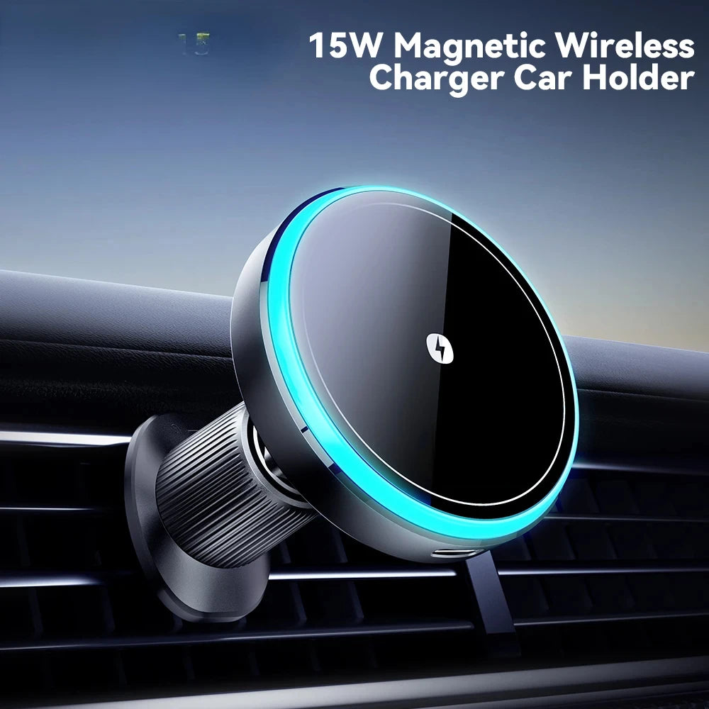 15W Magnetic Wireless Car Holder