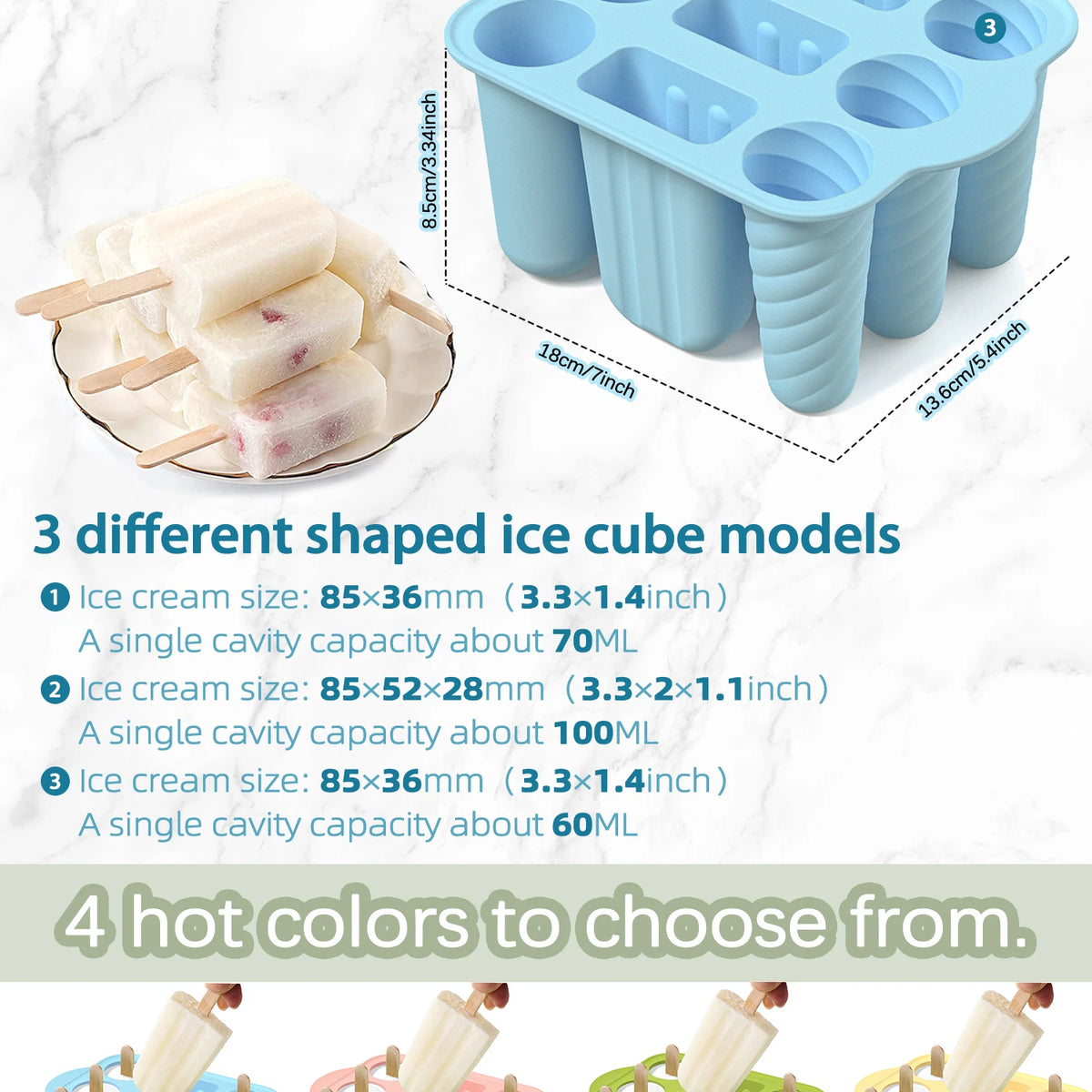 Silicone DIY Popsicle Molds