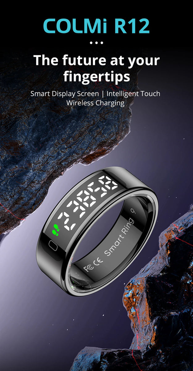 COLMI R12 Smart Ring with Display Screen & Touch