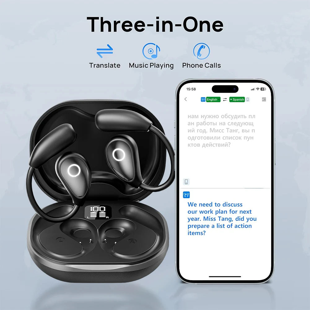 Smart Voice Translator Earbuds for Travel