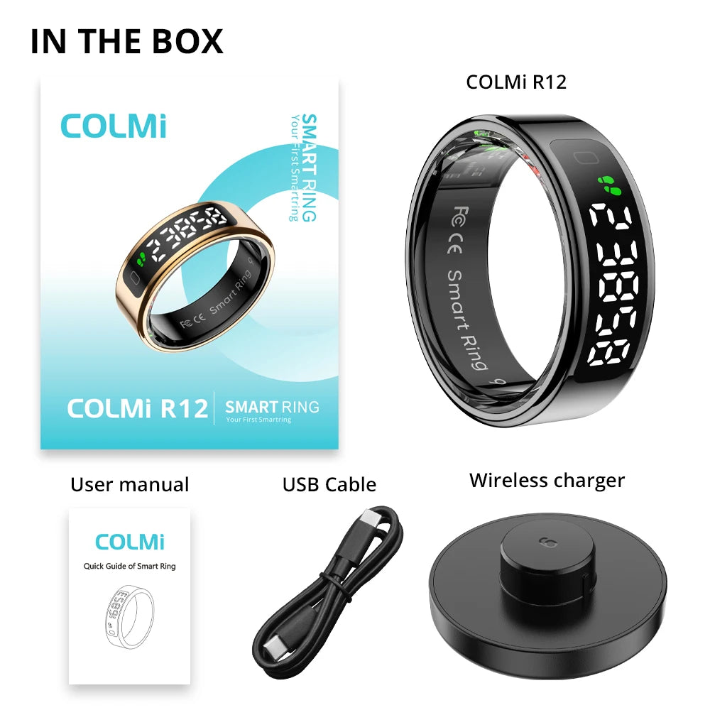 COLMI R12 Smart Ring with Display Screen & Touch