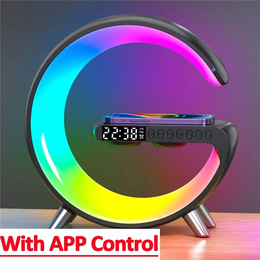 Wireless Charging Alarm Clock Speaker