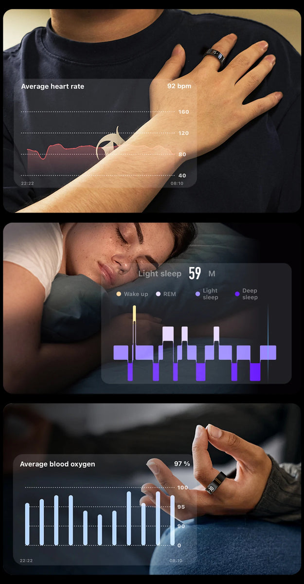 COLMI R12 Smart Ring with Display Screen & Touch