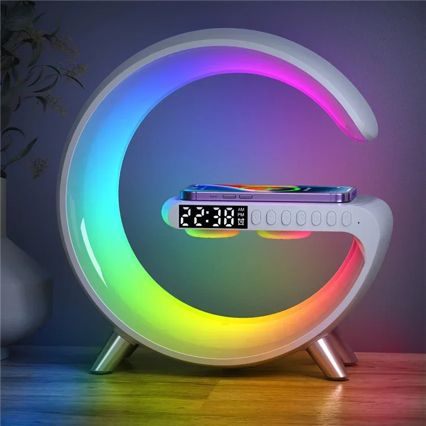 Wireless Charging Alarm Clock Speaker
