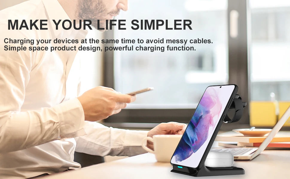 3-in-1 Qi Wireless Charger