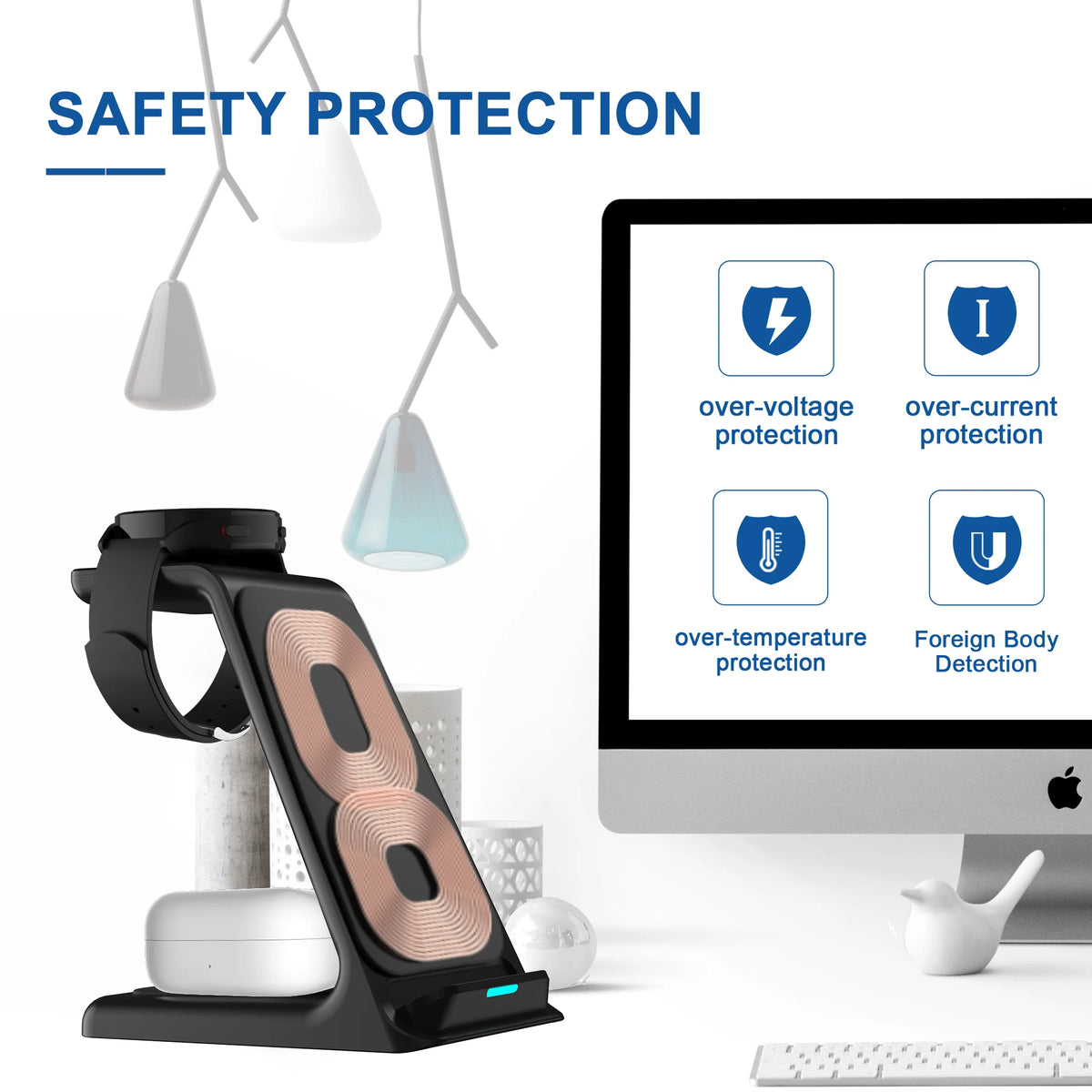 3-in-1 Qi Wireless Charger