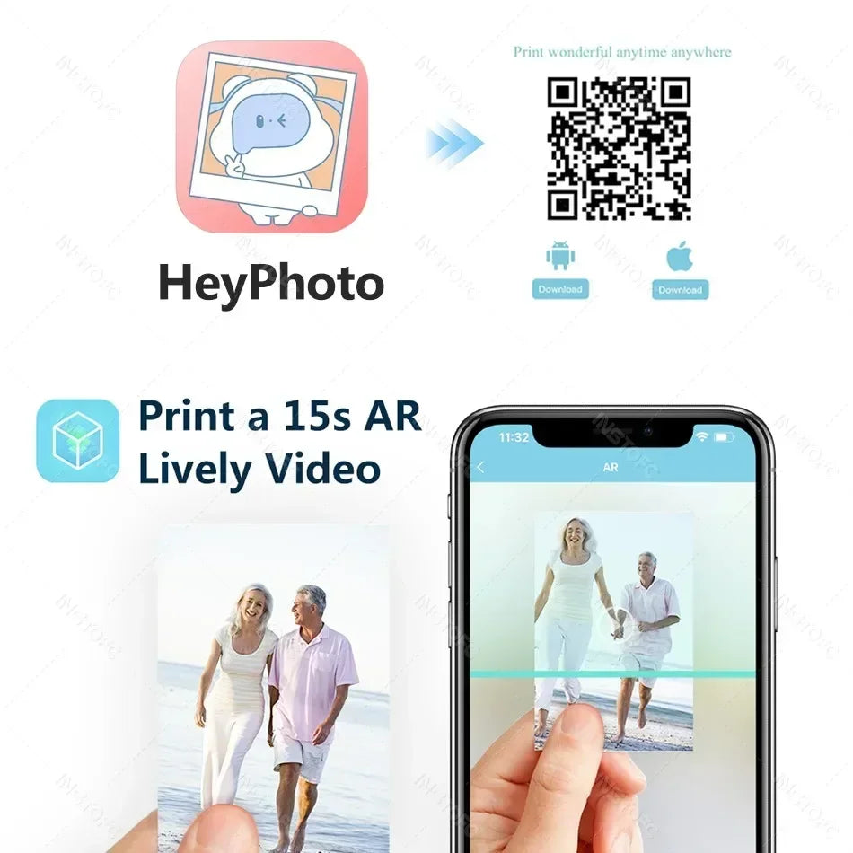 Mini Wireless Color Photo Printer