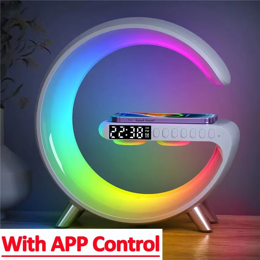 Wireless Charging Alarm Clock Speaker