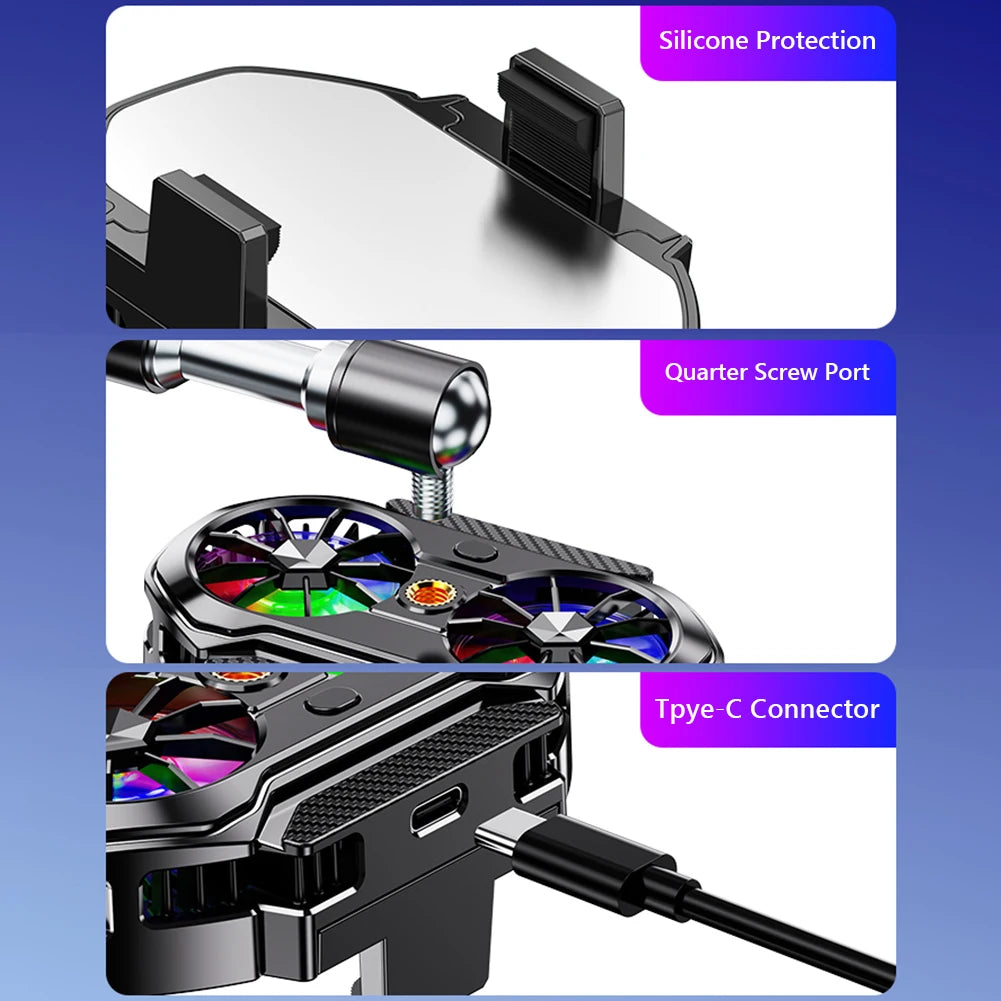 Back Clip Dual Fan Cooler