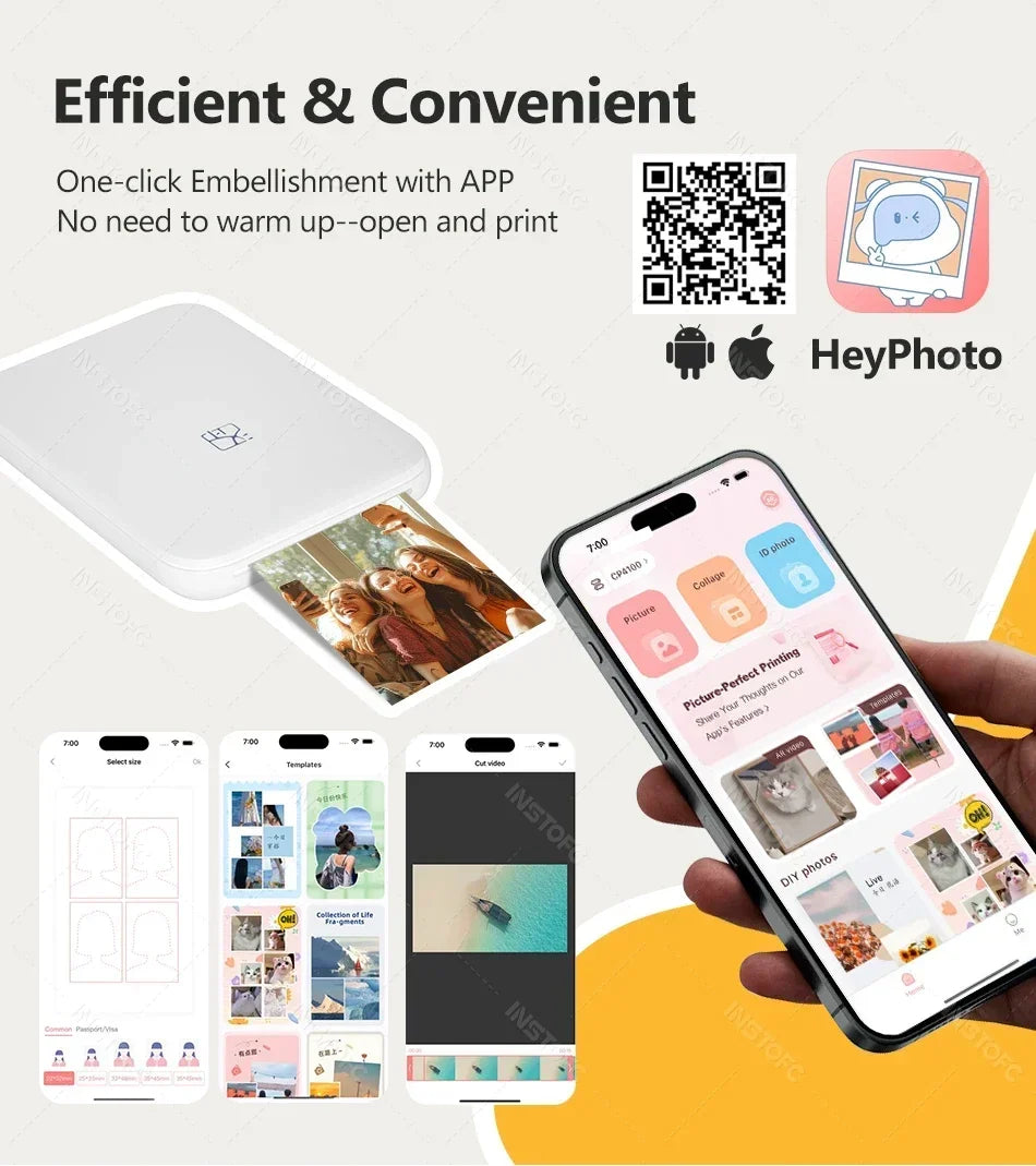 Mini Wireless Color Photo Printer