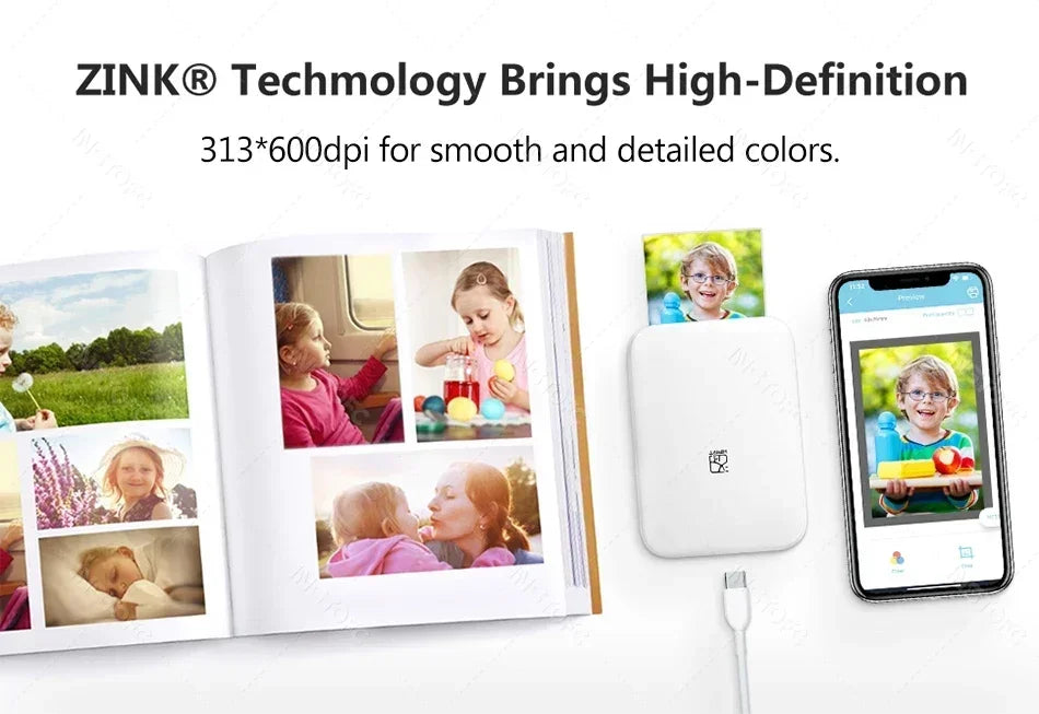 Mini Wireless Color Photo Printer