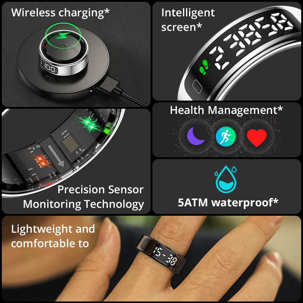 COLMI R12 Smart Ring with Display Screen & Touch