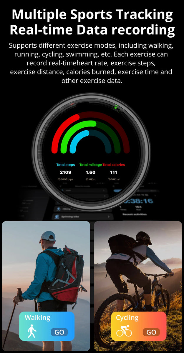 COLMI R12 Smart Ring with Display Screen & Touch