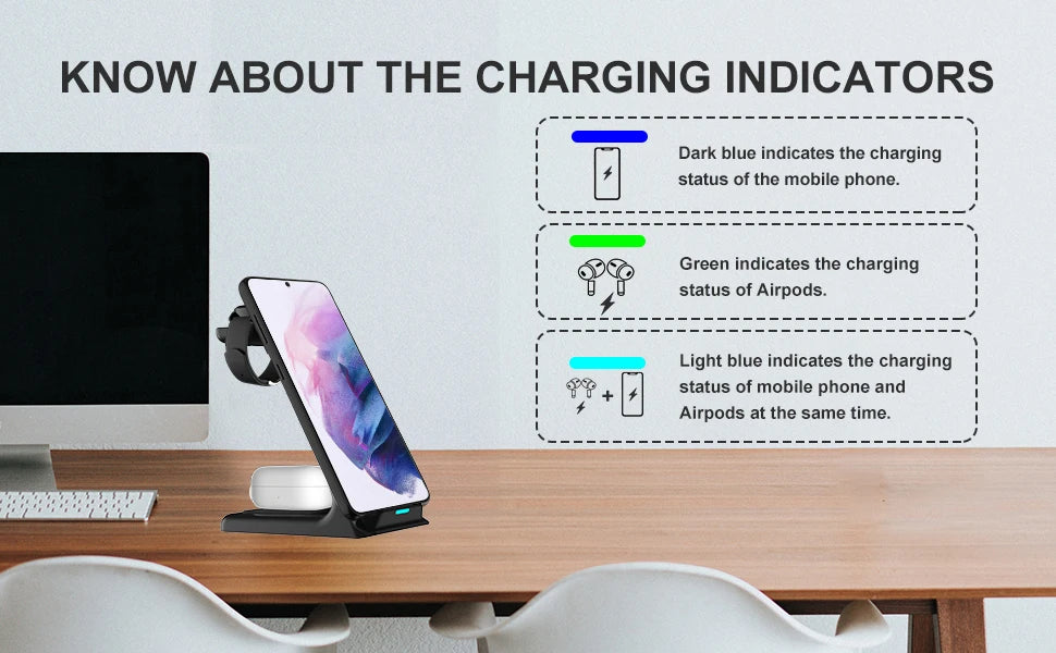 3-in-1 Qi Wireless Charger