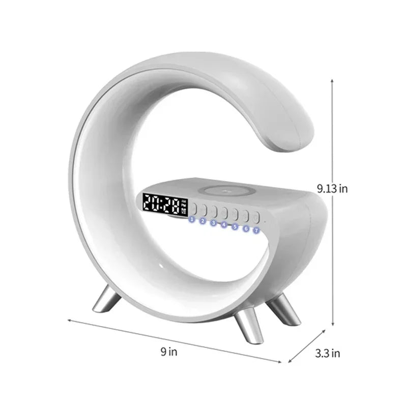 Wireless Charging Alarm Clock Speaker