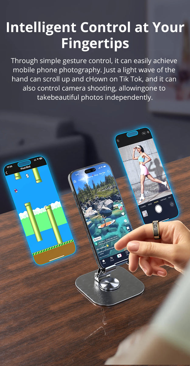 COLMI R12 Smart Ring with Display Screen & Touch